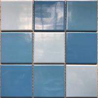 Swimming pool mosaic  hot sale 3-Blue common glazed