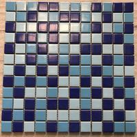 Ceramics mosaix 3-Blue common glazed  230235