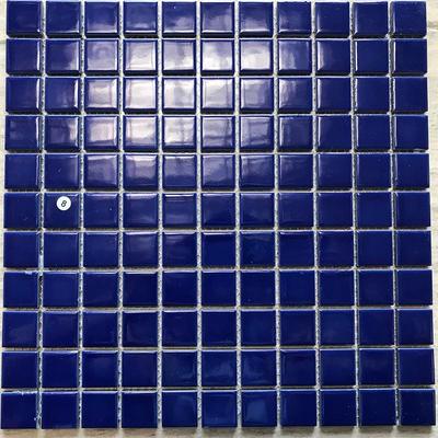Swimming pool mosaic blue color glaze mosaic  K4381B