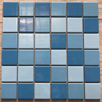 Swimming pool mosaic hot sale 3-Blue common glazed  34455