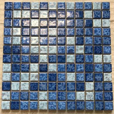 Blue pool mosaic tile bathroom balcony tile mosaic  23W123