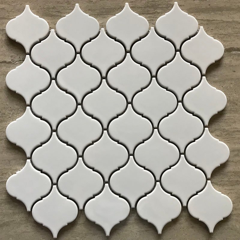Ceramics mosaix  white glazed mosaic matt  IDLQ1001