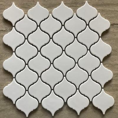 Ceramics mosaix  white glazed mosaic matt  IDLQ1001